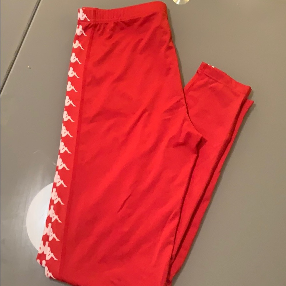 Kappa red leggings XS